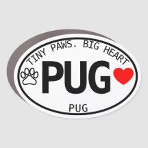 Tiny Paws Big Heart Carlin Chien Oval