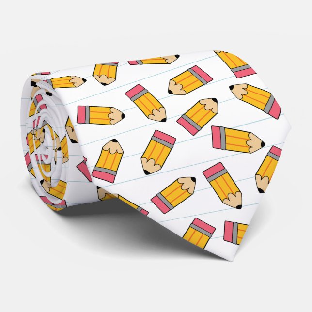 Tiny Pencils auf Papier Krawatte (Gerollt)