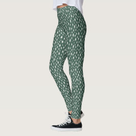 Tiny Pines | Hunter Green Holiday Leggings