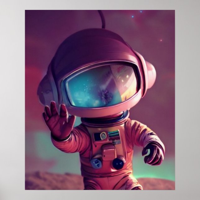 Tiny Pink Alien Poster (Vorne)