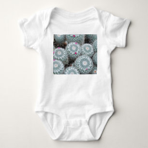 Tiny Pink Blume Cactus Pflanze Baby Strampler