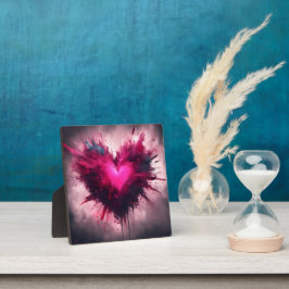 Tiny Pink Heart Fotoplatte