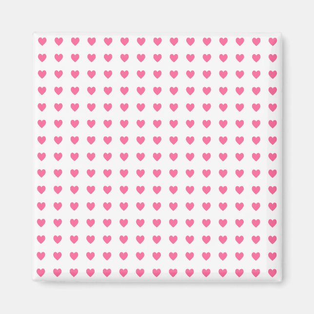 Tiny Pink Hearts Magnet (Vorne)