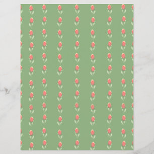 Tiny Pink Rosenknospe auf dem Grünbuch