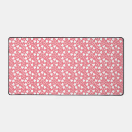 TINY PINK UND WHITE VALENTINE LIEBE HEARS SCHREIBTISCHUNTERLAGE