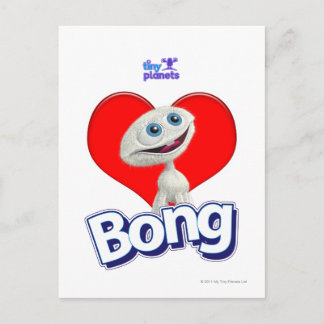Tiny Planets - I Liebe Bong Postkarte