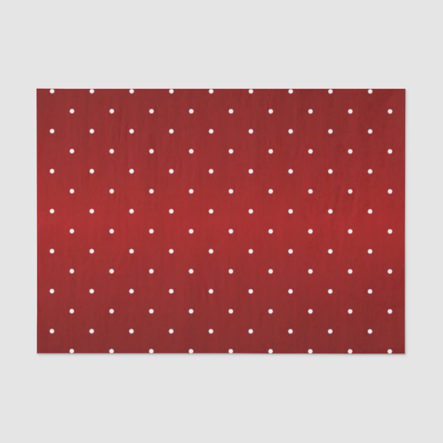 Tiny Polka Dots auf dunkelbraunem Tissue Seidenpapier (Vorderseite)