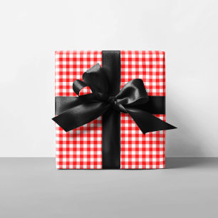 Tiny Red Gingham Geschenkpapier