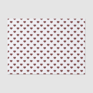 Tiny Red Hearts Pattern Seidenpapier