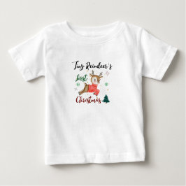 Tiny Reindeers erste Weihnachten Baby T-shirt
