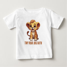 Tiny Roar, großer Glaube Baby T-shirt