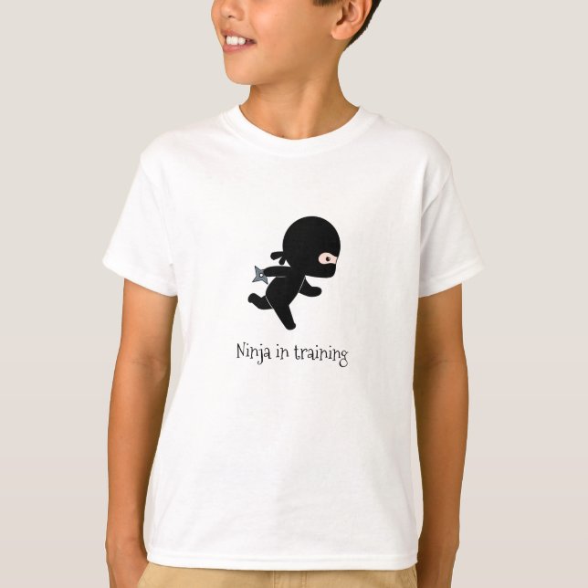 Tiny Running Ninja im Training Tri-Blend Shirt (Vorderseite)