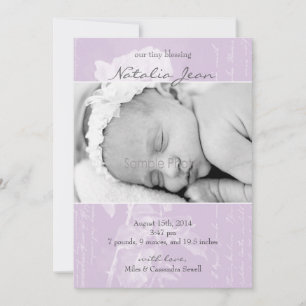Tiny Sessing Birth Announcement//Lilac Ankündigung