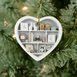 Tiny Shelves  Cat Lover shelf 2D print Cats Keramik Ornament