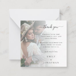 TINY SIZE Fügen Sie Ihr eigenes Foto Hochzeit Viel Mitteilungskarte