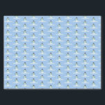 Tiny Snowmen Blue Christmas Winter Pattern Seidenpapier<br><div class="desc">Schneemänner Mustertuchpapier für Weihnachten oder die Wintersaison. Kleines Schneemannsdesign ist mein eigenes Grafikwerk. Er trägt einen schwarzen Oberhut,  einen blauen Schal und Arme. Er ist auf einem Haufen Schnee. Das kleine Muster ist auf einer hellblauen Hintergrundfarbe.</div>