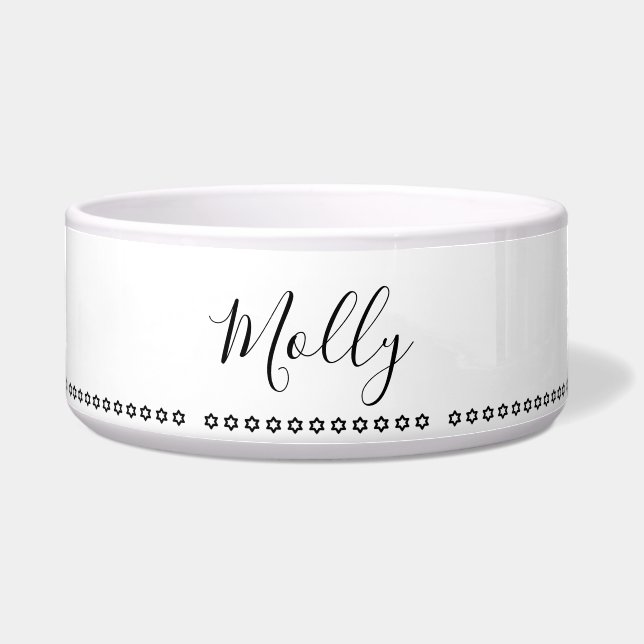 Tiny Stars Personalisiert Pet Food Bowl - HAMbWG Napf (Vorderseite)