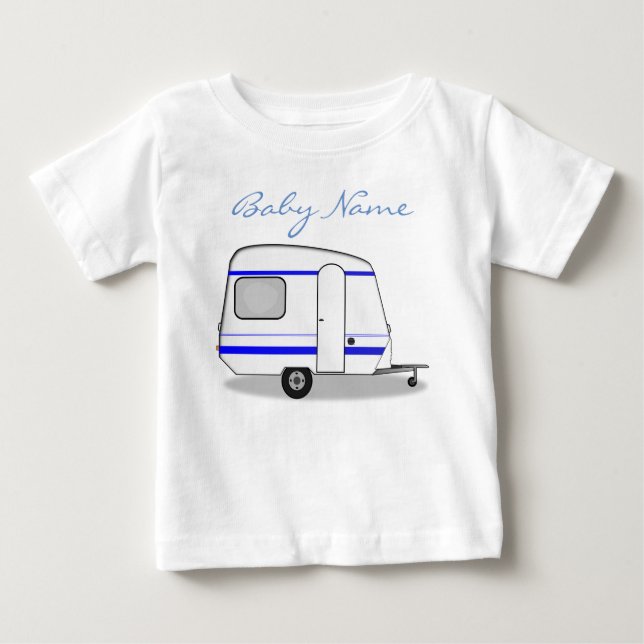 Tiny stromlinienförmige Caravan Thunder_Cove Baby T-shirt (Vorderseite)