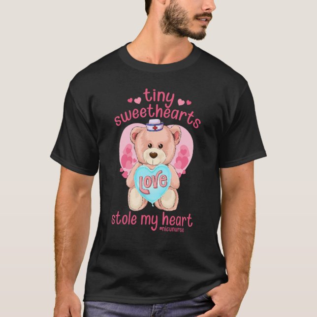 Tiny Sweethearts Stole My Heart Valentines Day NIC T-Shirt (Vorderseite)