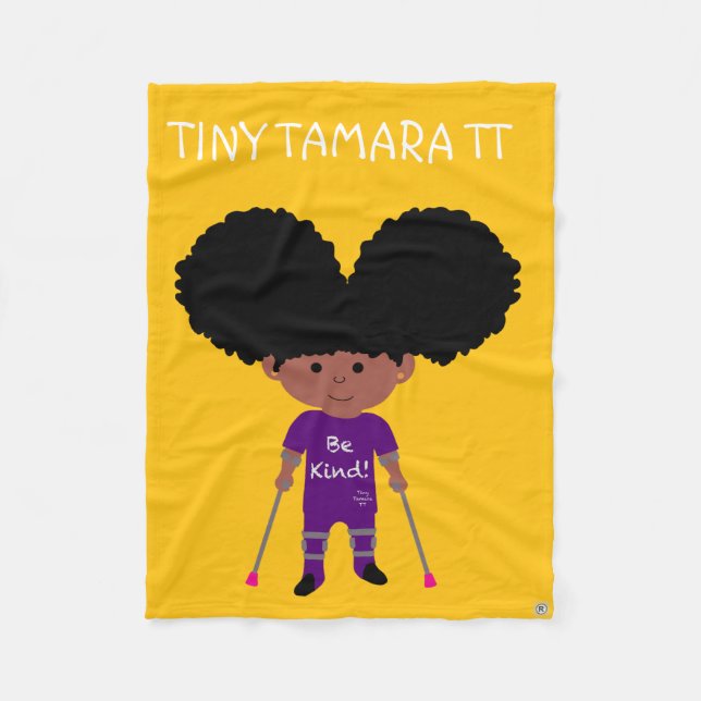 Tiny Tamara TTFleece Blanket, klein 30" x 40" Fleecedecke (Vorderseite)