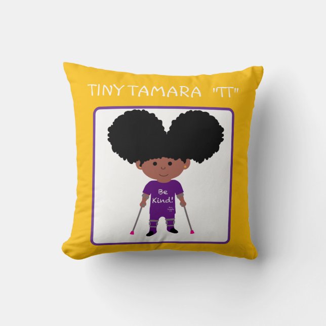 Tiny Tamara TTThrow Pillow 16" x 16" Kissen (Vorderseite)