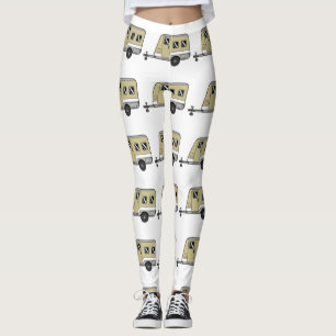 Tiny Tan Caravan Camper Thunder_Cove Leggings
