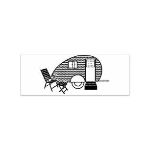 Tiny Teardrop Trailer Thunder_Cove Gummistempel