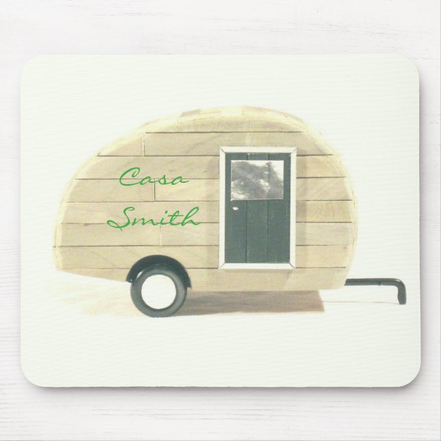 Tiny Teardrop Trailer Thunder_Cove Mousepad (Vorne)
