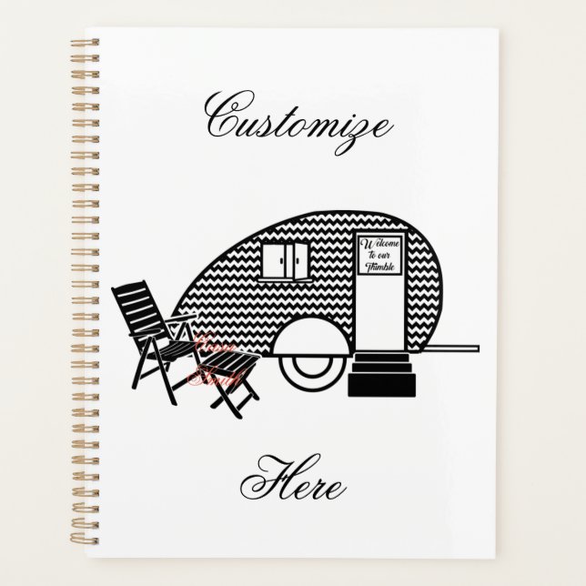 Tiny Teardrop Trailer Thunder_Cove  Planer (Vorderseite)