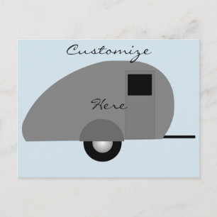 Tiny Teardrop Trailer Thunder_Cove Postkarte