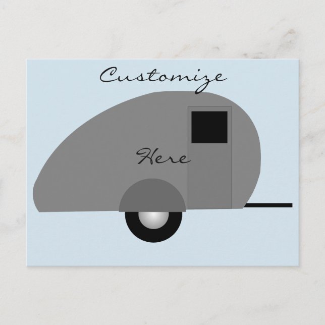 Tiny Teardrop Trailer Thunder_Cove Postkarte (Vorderseite)