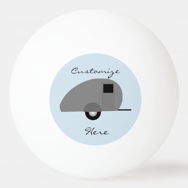 Tiny Teardrop Trailer Thunder_Cove Tischtennisball (Vorderseite)
