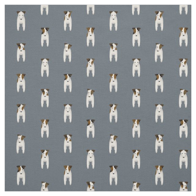 Tiny Terrier Jack Russells Musterschiefer Stoff (Muster)