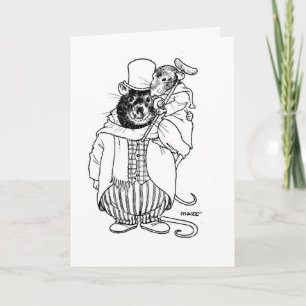 Tiny Tim & Bob Cratchett Feiertagskarte