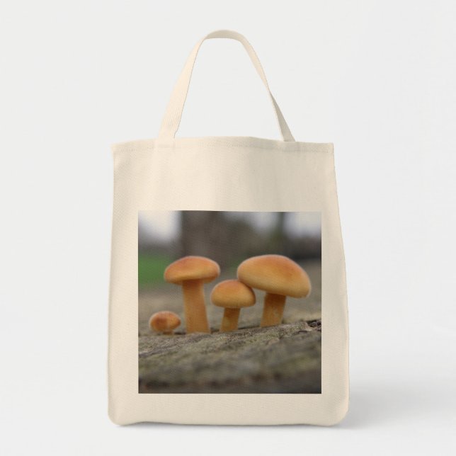 Tiny Toadstools Makro Lebensmittelgeschäft Tote Ta Tragetasche (Vorne)