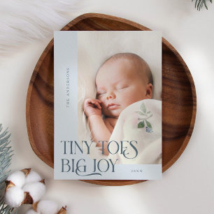 Tiny Toes Big Joy Slate Foto Geburtserklärung Ankündigung