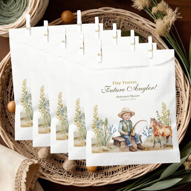 Tiny Trotter Future Angler Fishing Boy Baby Dusche Geschenktütchen (Von Creator hochgeladen)
