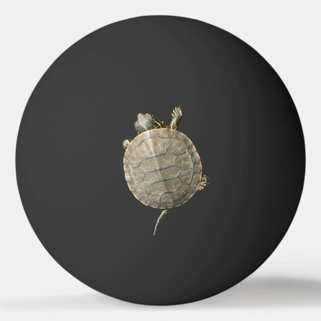 Tiny Turtle Tortoise Animal Fotografie Tischtennisball (Vorderseite)
