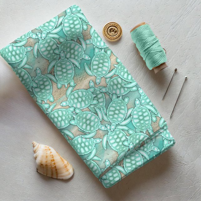 Tiny Turtles Sea and Sand ID696 Stoff (Von Creator hochgeladen)