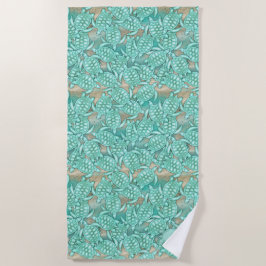 Tiny Turtles Sea and Sand Monogram ID696 Strandtuch