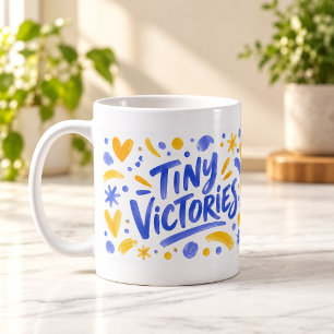 Tiny Victories Brush Lettering Tasse