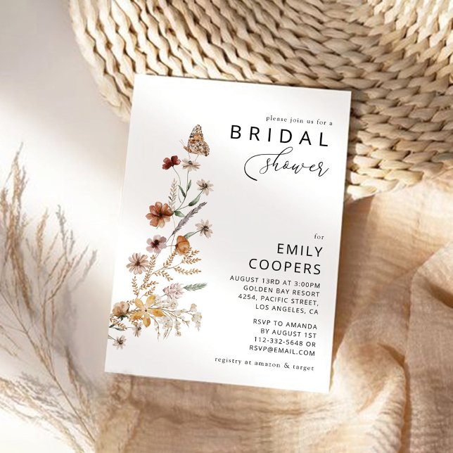 Tiny Wildblume Bridal Dusche Einladung (Von Creator hochgeladen)