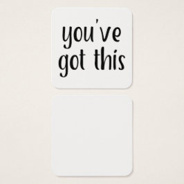 Tiny "you have this" Typografy Message Notes