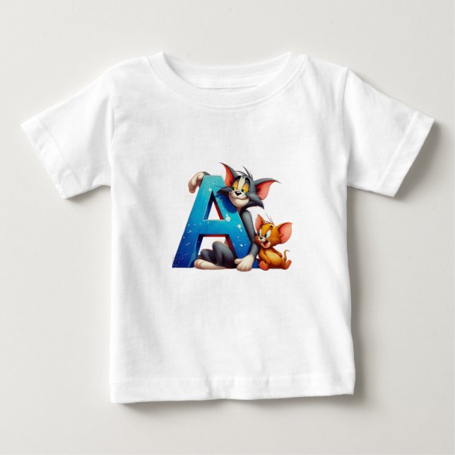 TinyToon Pals – Tom & Jerry Fun Baby Boy T-Shirt (Devant)