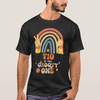 Tio der Groovy One Rainbow Boho Birthday Party T-Shirt