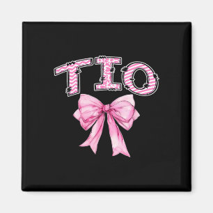 Tio Geburtstagsmädchen passendes kokettes rosa Ban Magnet