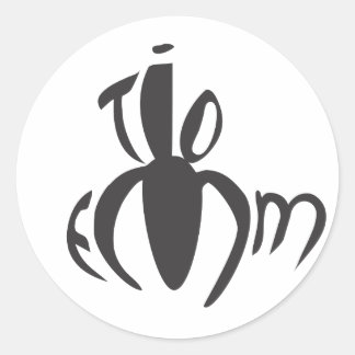 TioEmm-Aufkleberblatt Runder Aufkleber