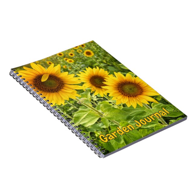 "Tioga Sunflowers" SpiralNotebook Notizblock (Rechte Seite)