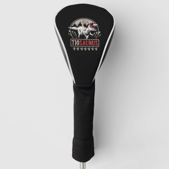 Tiosaurus T Rex Dinosaurier Tio Saurus mit Sonnenb Golf Headcover (Vorderseite)