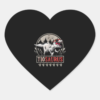Tiosaurus T Rex Dinosaurier Tio Saurus mit Sonnenb Herz-Aufkleber
